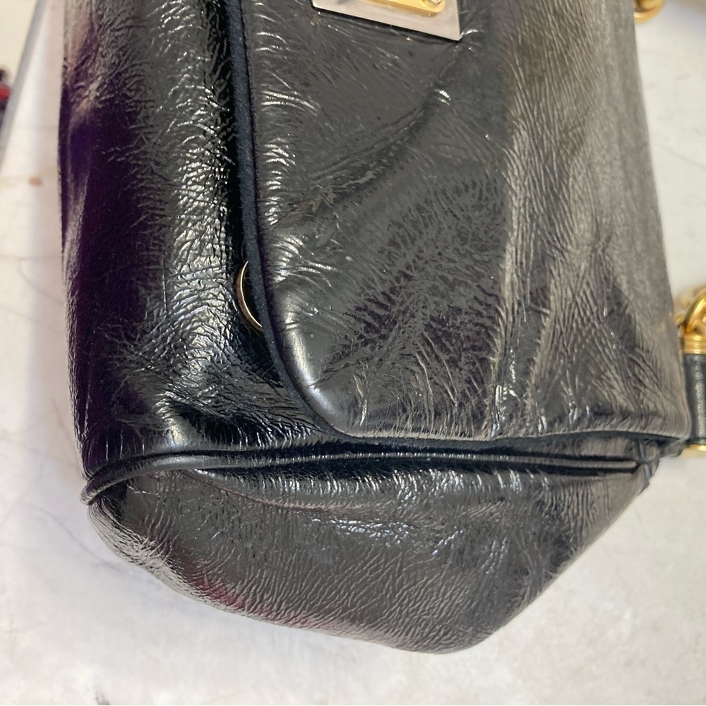 Dolce & gabbana black patent leather satchel bag - Picture 10 of 12